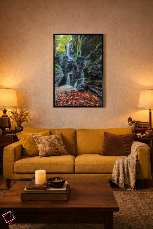 تابلو دکوراتیو آبشار پلکانی اثر نجدت دوزن - D5B