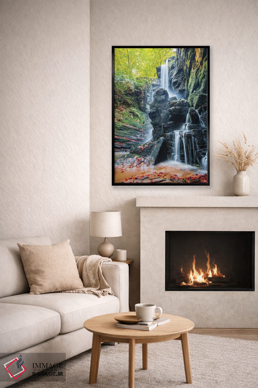 تابلو دکوراتیو آبشار پلکانی اثر نجدت دوزن - D6B