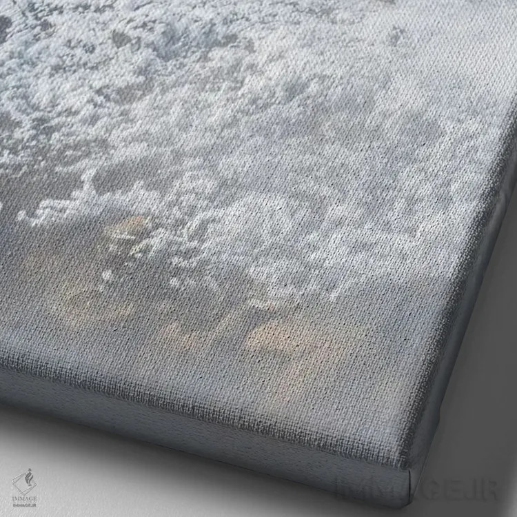 تابلو دکوراتیو حمام حیوانات اثر نجدت دوزن - نمای نزدیک بافت بوم