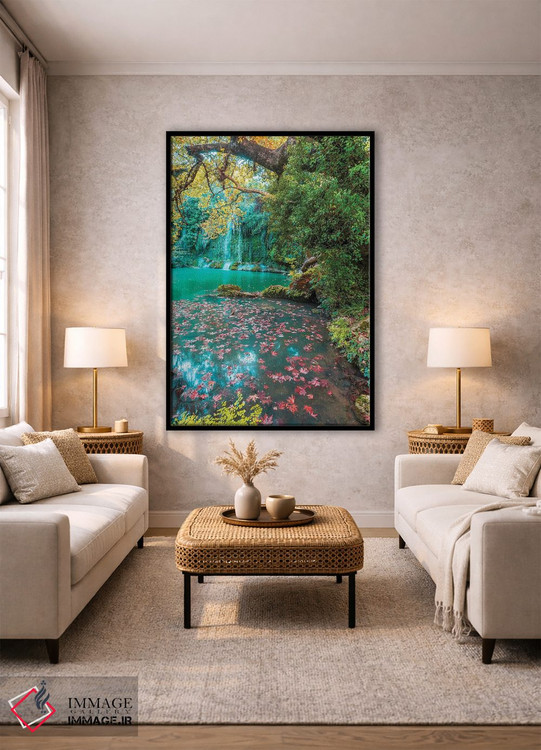 تابلو دکوراتیو پاییز در آبشار اثر نجدت دوزن - D1B