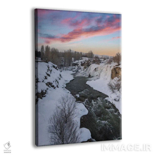 تابلو دکوراتیو آبشار مرادیه اثر نجدت دوزن - نمای پرسپکتیو محصول