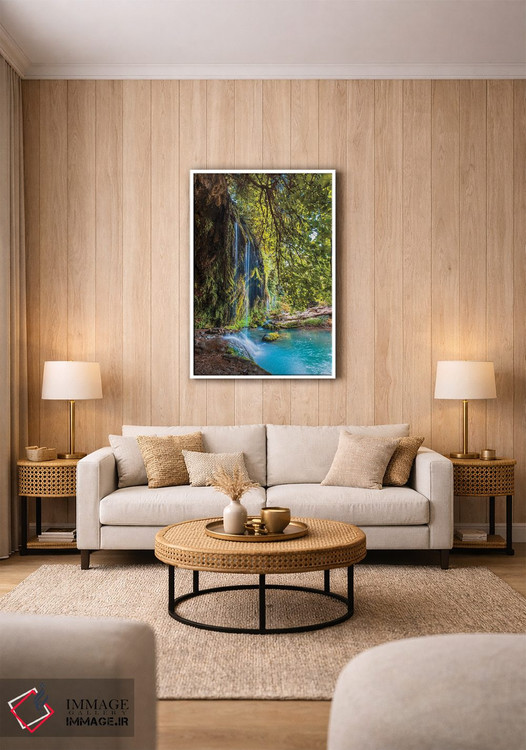 تابلو دکوراتیو پاییز در آبشار اثر نجدت دوزن - D1W