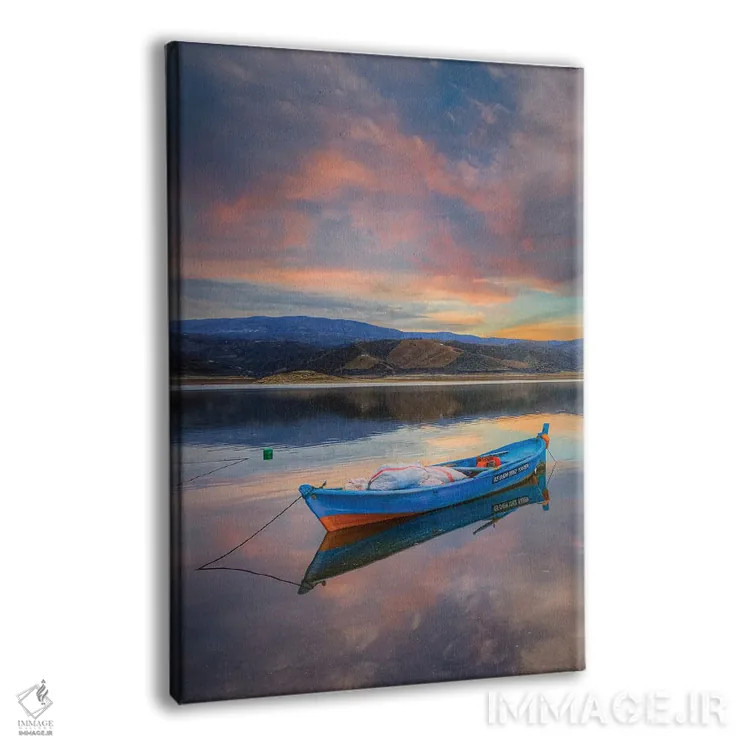 تابلو دکوراتیو دریاچه II اثر نجدت دوزن - نمای پرسپکتیو محصول