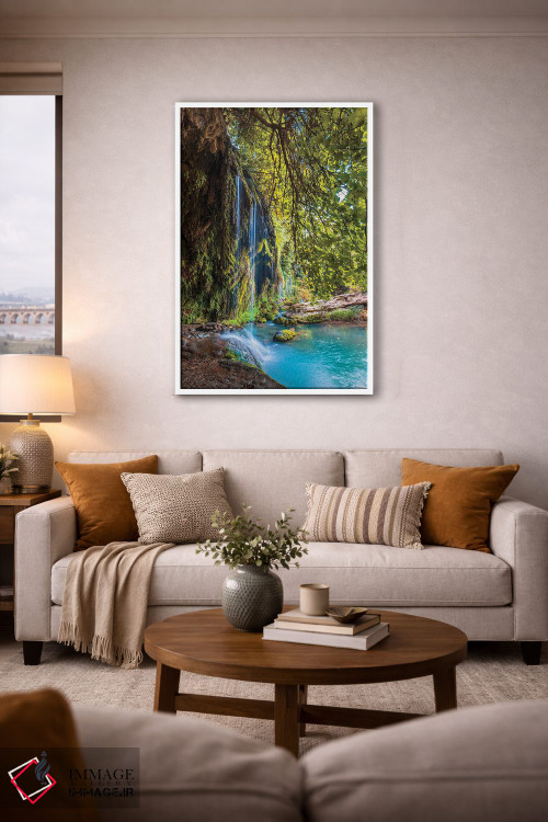 تابلو دکوراتیو پاییز در آبشار اثر نجدت دوزن - D2W