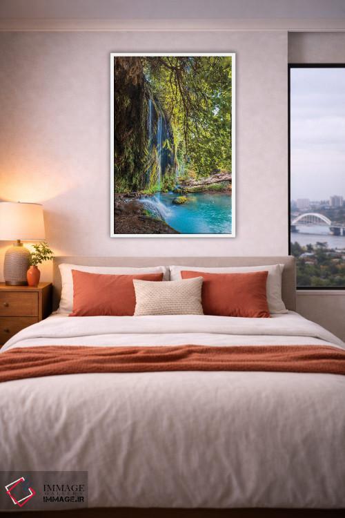 تابلو دکوراتیو پاییز در آبشار اثر نجدت دوزن - D3W
