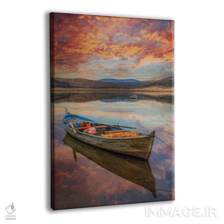 تابلو دکوراتیو دریاچه III اثر نجدت دوزن - نمای پرسپکتیو محصول