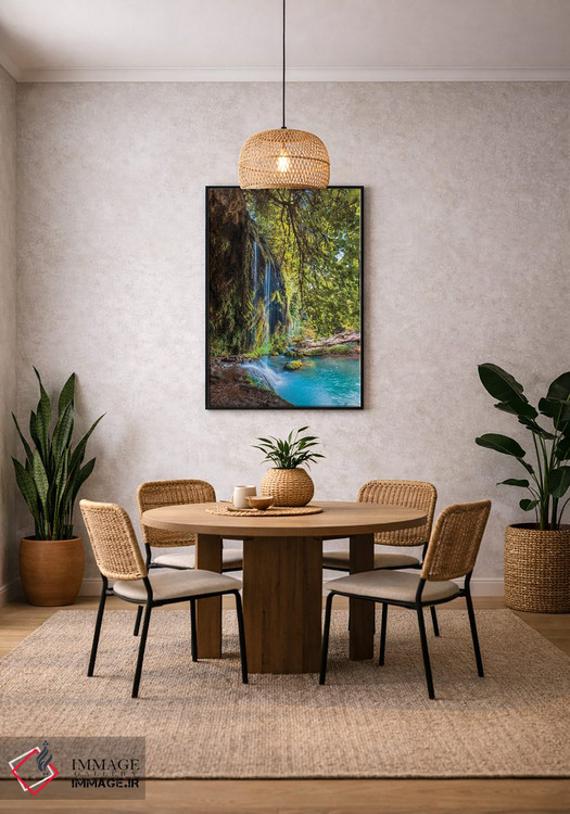 تابلو دکوراتیو پاییز در آبشار اثر نجدت دوزن - D4B