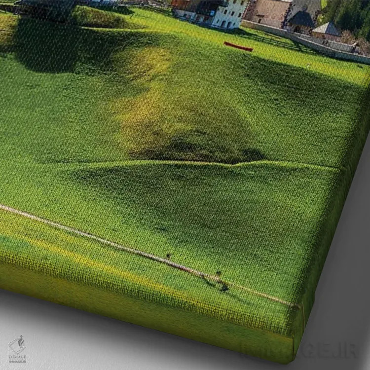 تابلو دکوراتیو دولومیت ها اثر نجدت دوزن - نمای نزدیک بافت بوم