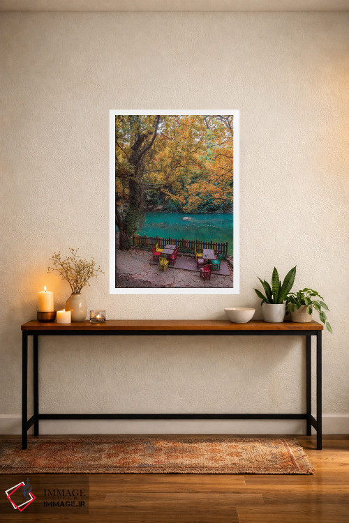 تابلو دکوراتیو پاییز در آبشار اثر نجدت دوزن - D4W