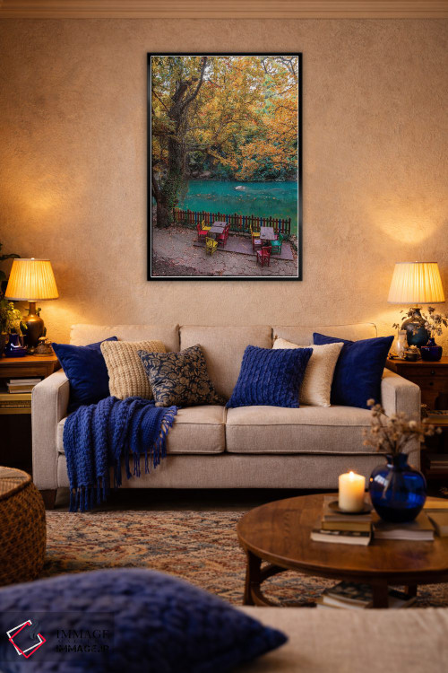 تابلو دکوراتیو پاییز در آبشار اثر نجدت دوزن - D6B