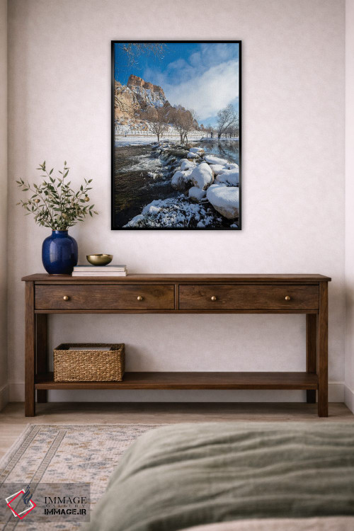 تابلو دکوراتیو برف اثر نجدت دوزن - D3B
