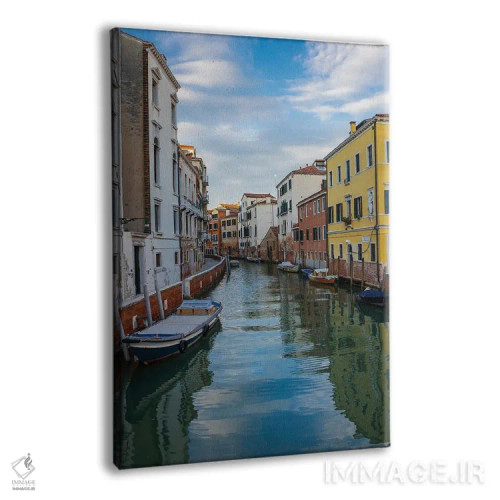 تابلو دکوراتیو نمای کانال در ونیز اثر نجدت دوزن - نمای پرسپکتیو محصول