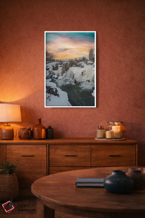 تابلو دکوراتیو آبشار مرادیه اثر نجدت دوزن - D3W
