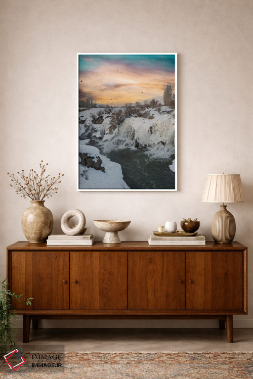تابلو دکوراتیو آبشار مرادیه اثر نجدت دوزن - D1W