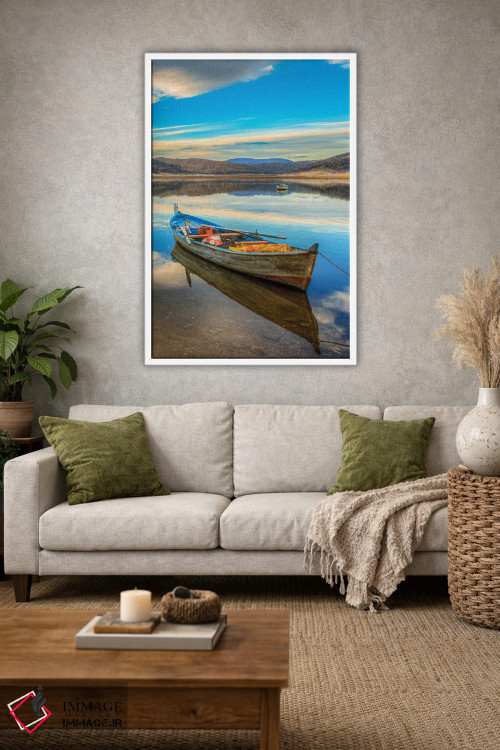 تابلو دکوراتیو دریاچه I اثر نجدت دوزن - D1W