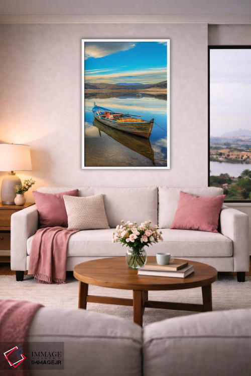 تابلو دکوراتیو دریاچه I اثر نجدت دوزن - D4W