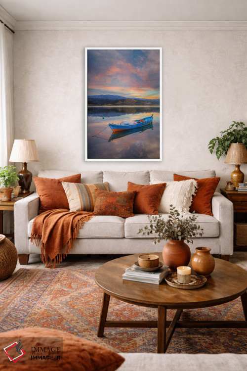 تابلو دکوراتیو دریاچه II اثر نجدت دوزن - D2W