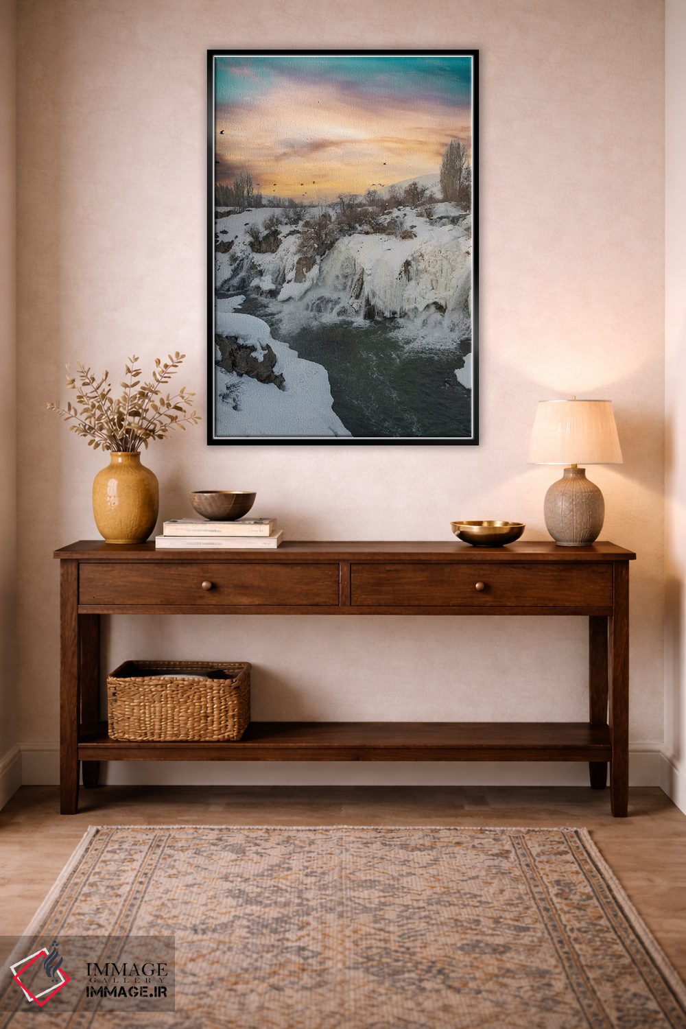 تابلو دکوراتیو آبشار مرادیه اثر نجدت دوزن - D5B