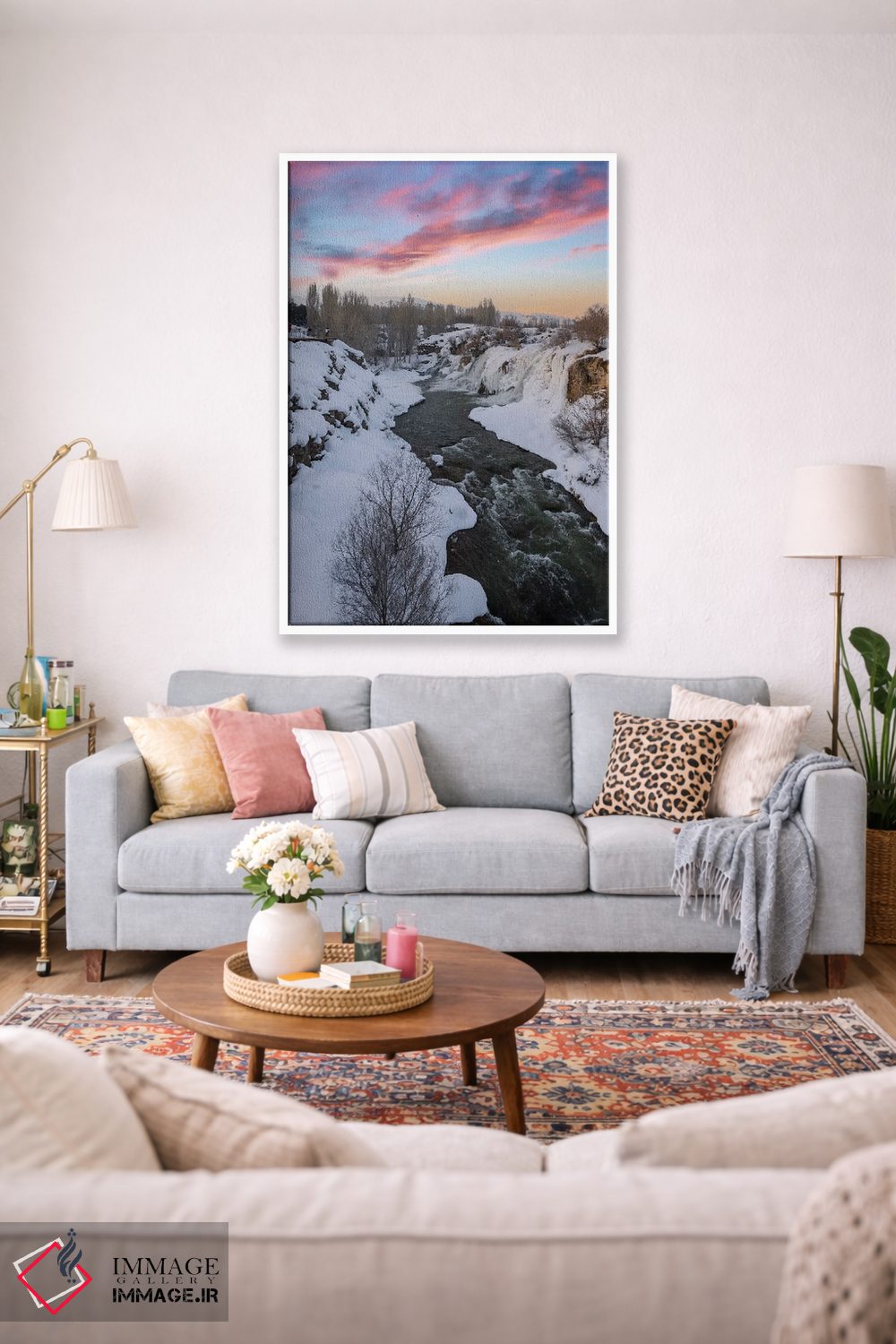 تابلو دکوراتیو آبشار مرادیه اثر نجدت دوزن - D1W