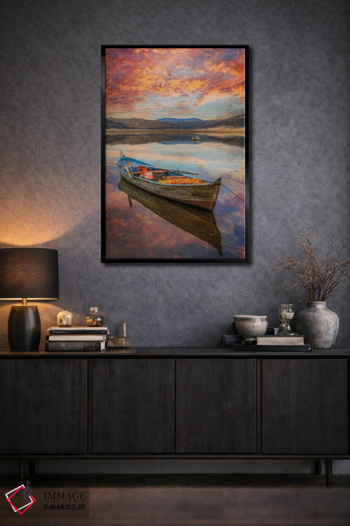 تابلو دکوراتیو دریاچه III اثر نجدت دوزن - D2B