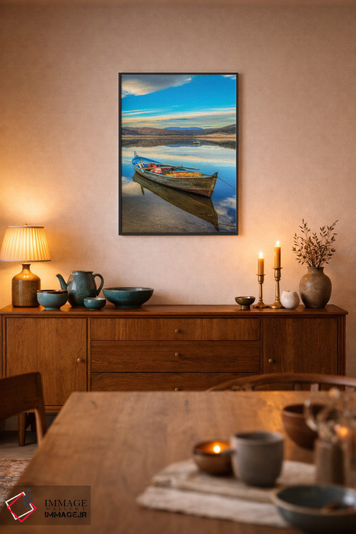 تابلو دکوراتیو دریاچه I اثر نجدت دوزن - D6B