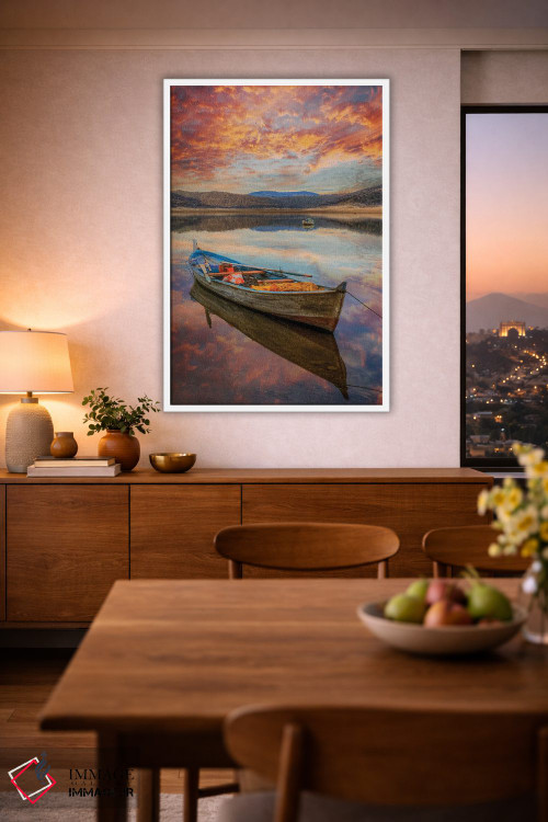 تابلو دکوراتیو دریاچه III اثر نجدت دوزن - D1W