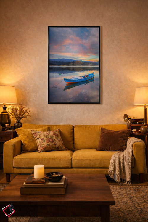 تابلو دکوراتیو دریاچه II اثر نجدت دوزن - D5B