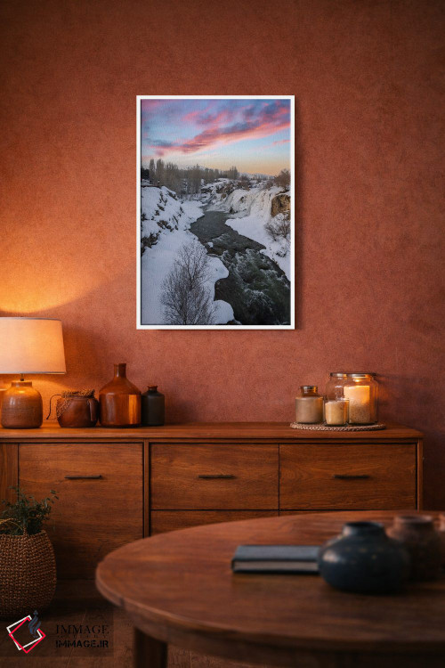 تابلو دکوراتیو آبشار مرادیه اثر نجدت دوزن - D4W
