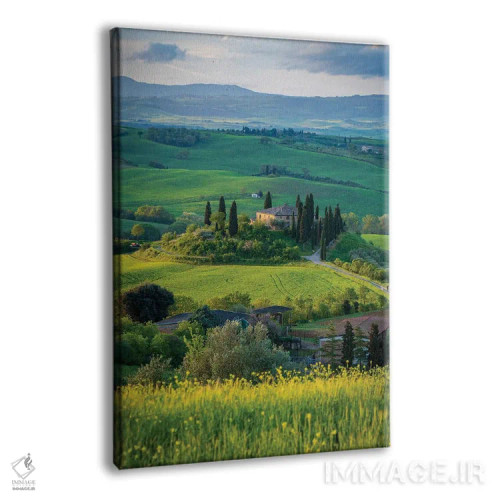 تابلو دکوراتیو منظره توسکانی IV اثر نجدت دوزن - نمای پرسپکتیو محصول