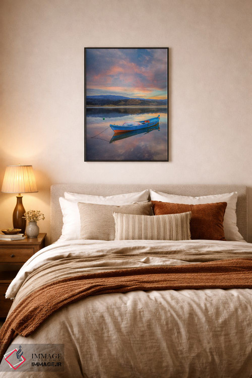 تابلو دکوراتیو دریاچه II اثر نجدت دوزن - D6B
