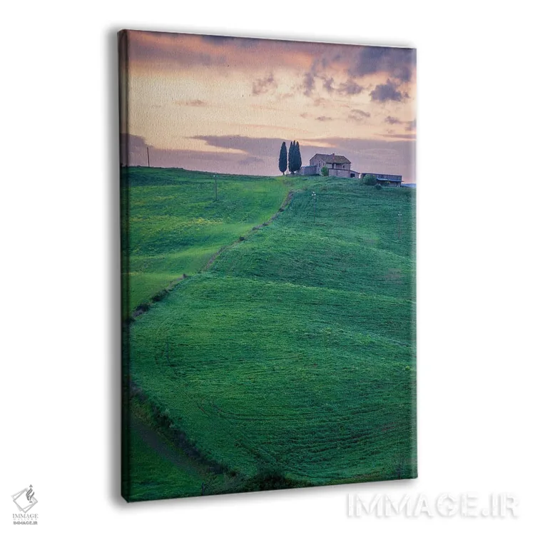 تابلو دکوراتیو منظره توسکانی III اثر نجدت دوزن - نمای پرسپکتیو محصول