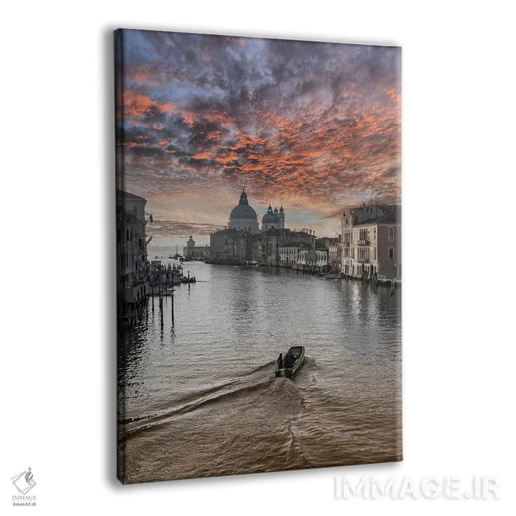 تابلو دکوراتیو کانال بزرگ در ونیز اثر نجدت دوزن - نمای پرسپکتیو محصول