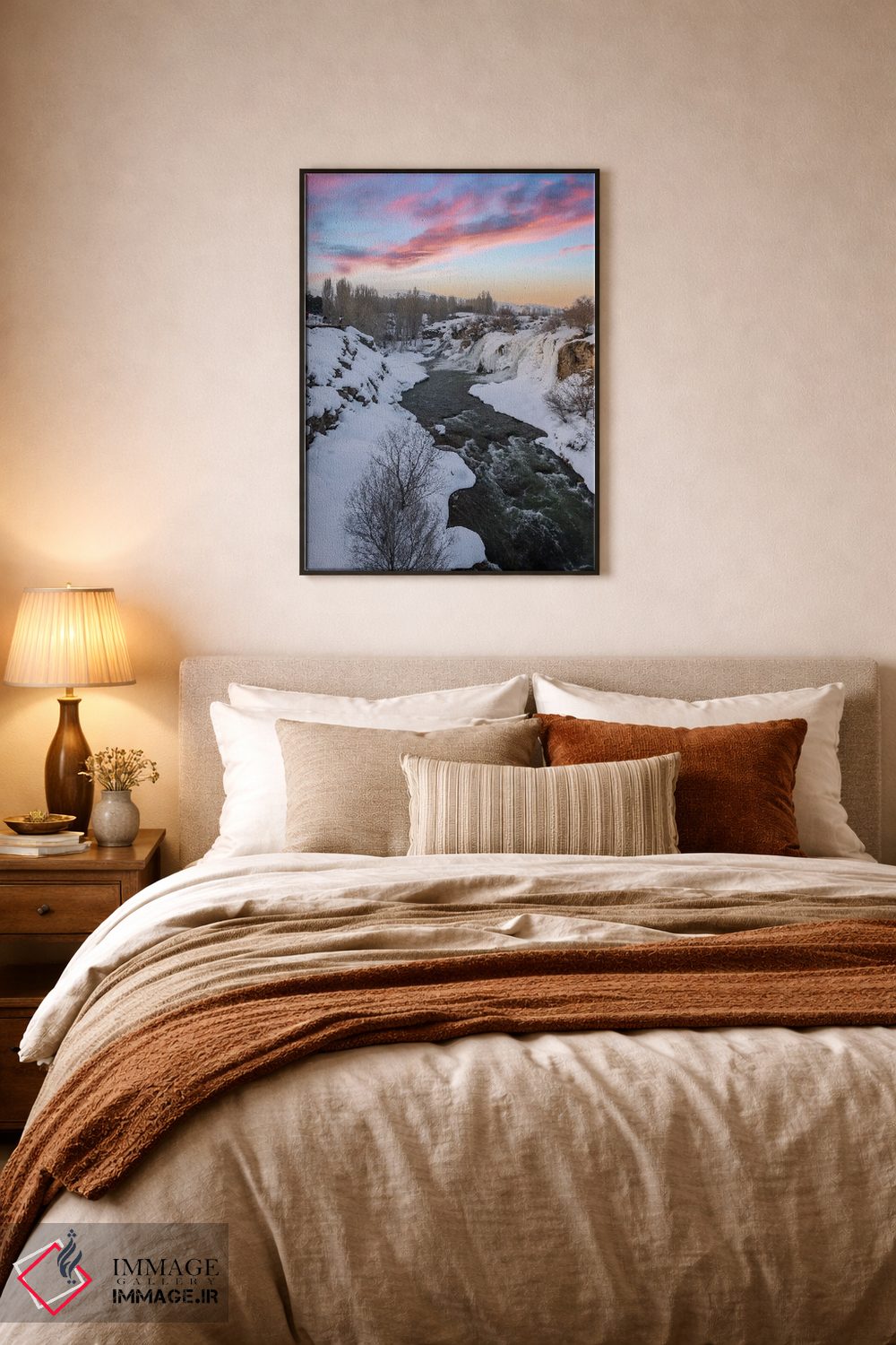 تابلو دکوراتیو آبشار مرادیه اثر نجدت دوزن - D6B