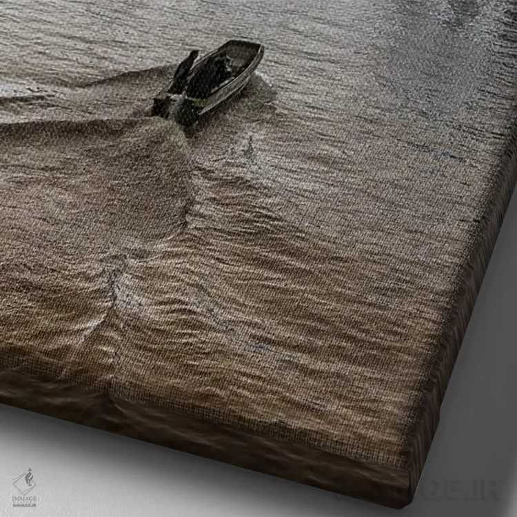 تابلو دکوراتیو کانال بزرگ در ونیز اثر نجدت دوزن - نمای نزدیک بافت بوم