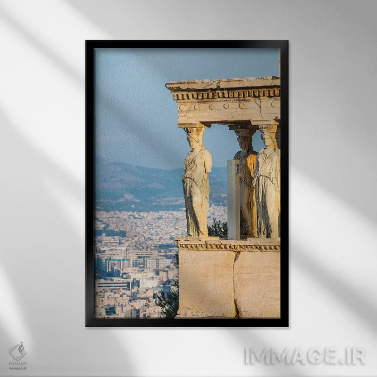 تابلو دکوراتیو Greece VII,آتن، یونان VII اثر نجدت دوزن - نمای قابدار مشکی