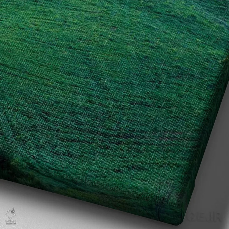 تابلو دکوراتیو منظره توسکانی III اثر نجدت دوزن - نمای نزدیک بافت بوم