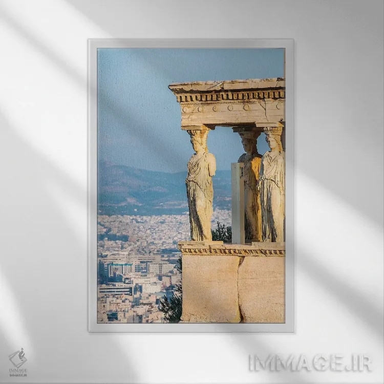 تابلو دکوراتیو Greece VII,آتن، یونان VII اثر نجدت دوزن - نمای قابدار سفید