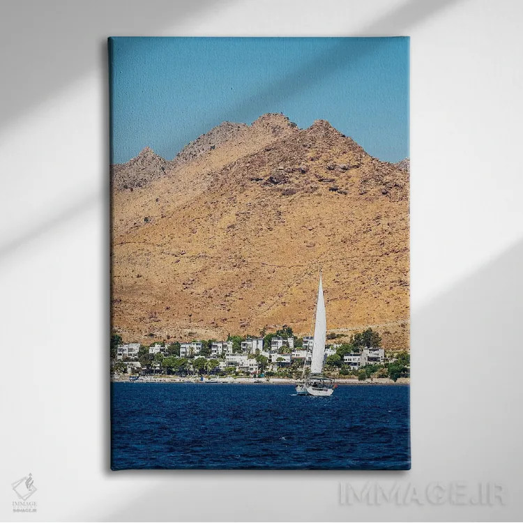 تابلو دکوراتیو Turkey III,بودروم، ترکیه III اثر نجدت دوزن - نمای روبهرو روی دیوار