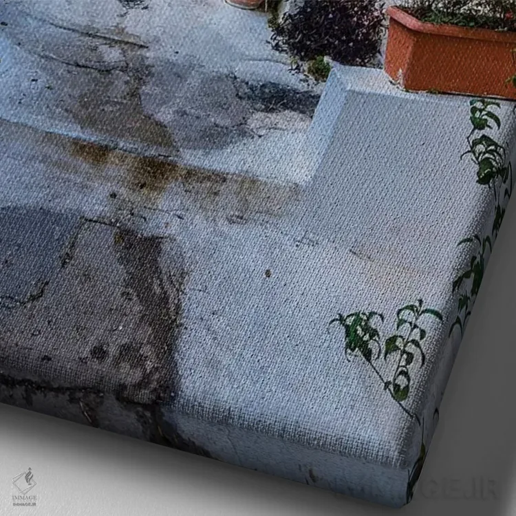 تابلو دکوراتیو Greece XI,آتن، یونان XI اثر نجدت دوزن - نمای نزدیک بافت بوم