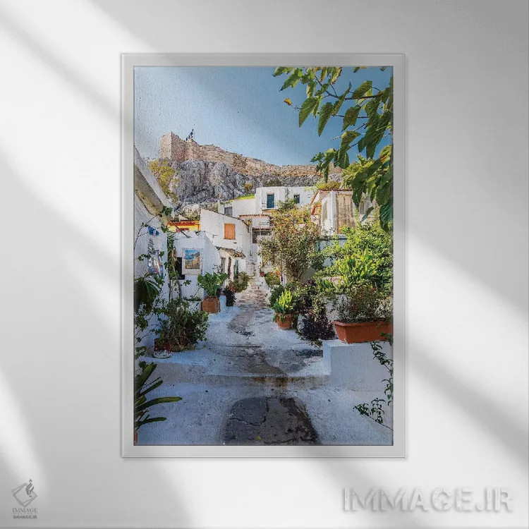 تابلو دکوراتیو Greece XI,آتن، یونان XI اثر نجدت دوزن - نمای قابدار سفید