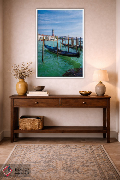 تابلو دکوراتیو گوندولاها و ونیز اثر نجدت دوزن - D2W