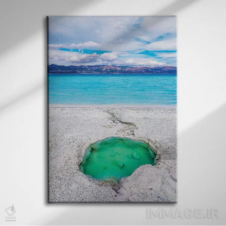 تابلو دکوراتیو Turkey I,دریاچه سالدا، ترکیه I اثر نجدت دوزن - نمای روبهرو روی دیوار