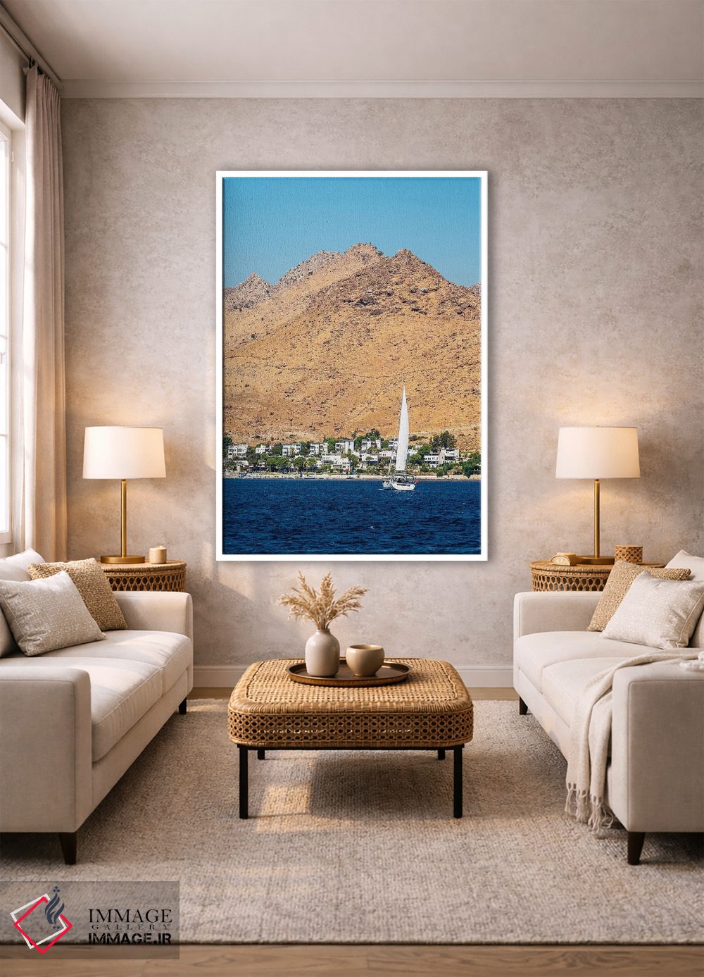 تابلو دکوراتیو Turkey III,بودروم، ترکیه III اثر نجدت دوزن - D1W