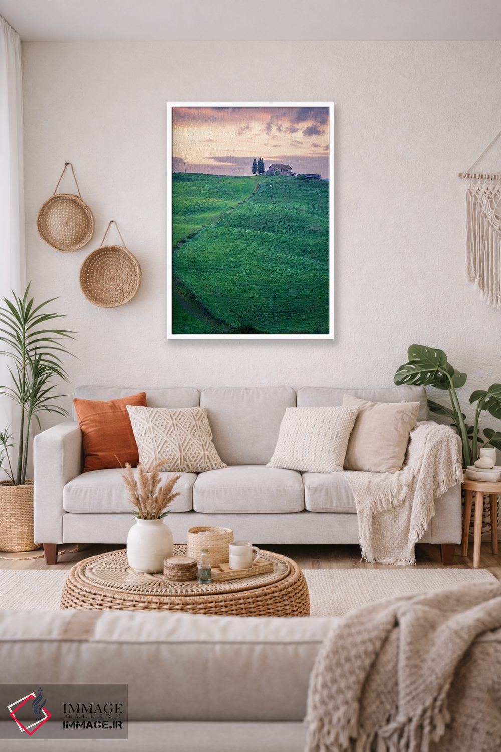 تابلو دکوراتیو منظره توسکانی III اثر نجدت دوزن - D2W