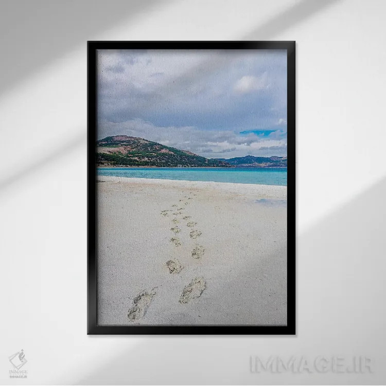 تابلو دکوراتیو Turkey VI,دریاچه سالدا، ترکیه VI اثر نجدت دوزن - نمای قابدار مشکی