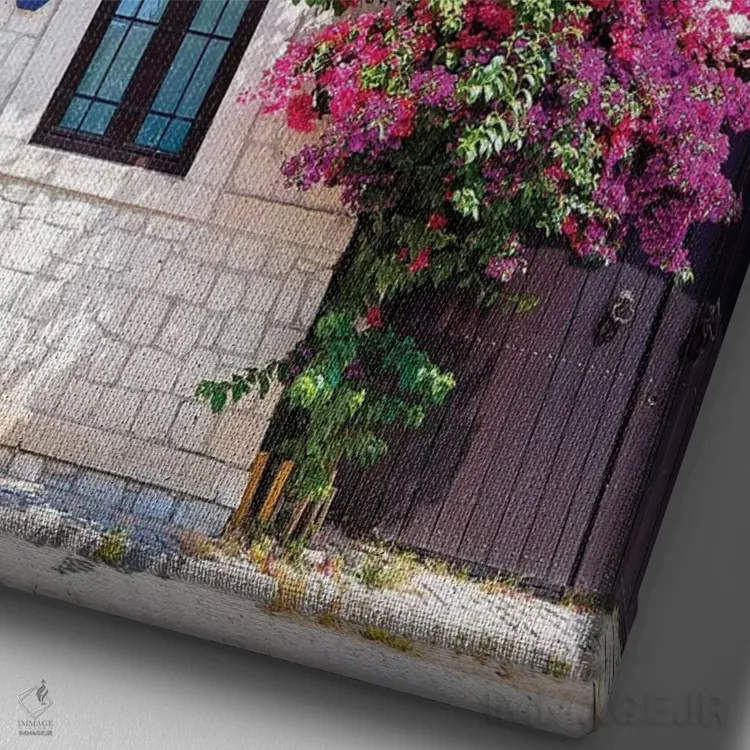 تابلو انتزاعی Turkey I,آلاچاتی، ترکیه I اثر نجدت دوزن - نمای نزدیک بافت بوم