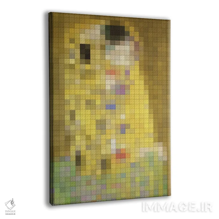 تابلو دکوراتیو بوسه اثر نتش - نمای پرسپکتیو محصول