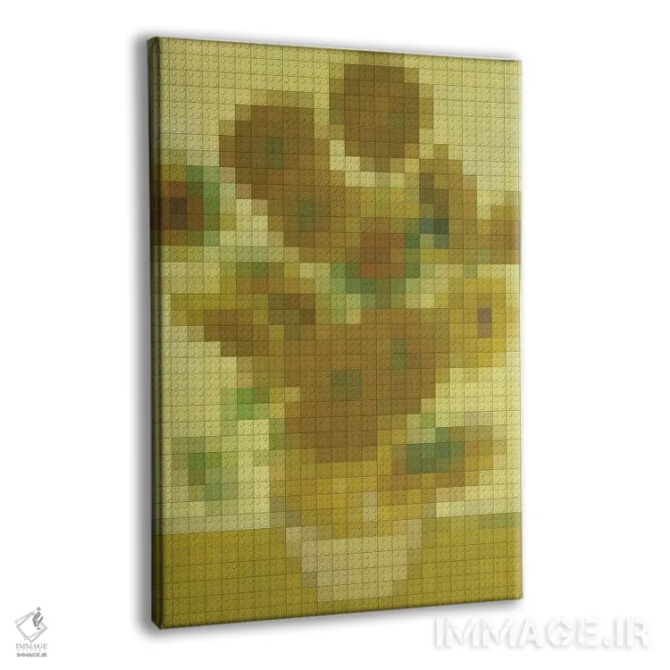 تابلو دکوراتیو گل های آفتابگردان اثر نتش - نمای پرسپکتیو محصول