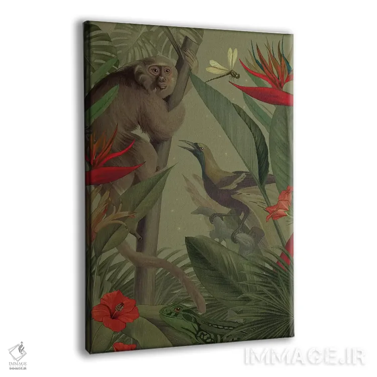 تابلو دکوراتیو به جنگل خوش آمدی اثر نتش - نمای پرسپکتیو محصول