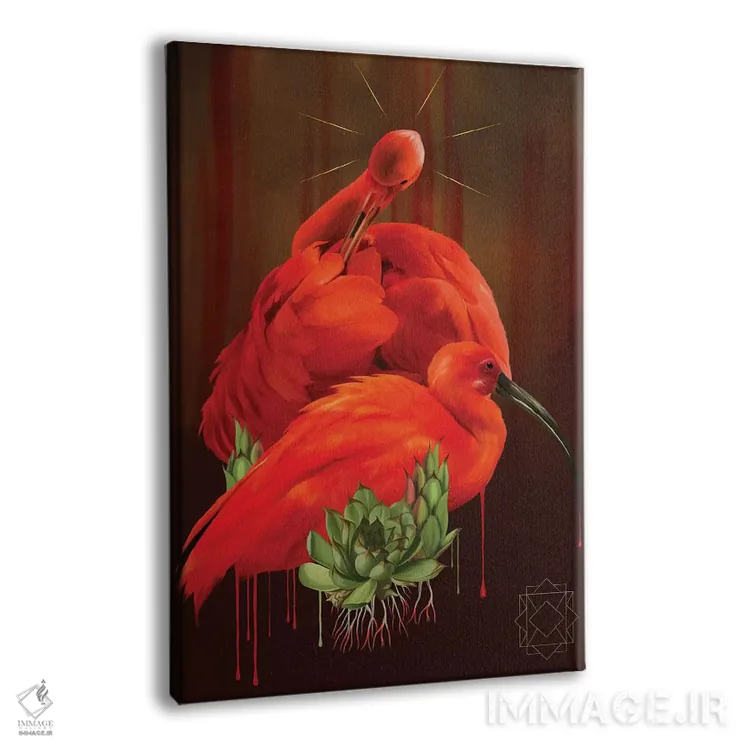 تابلو دکوراتیو ایبیس اثر نتش - نمای پرسپکتیو محصول